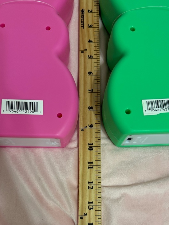 NWT PEEPS Easter Decor Bundle Bunny String Lights LED Candle Pink Spring Basket - Picture 8 of 10